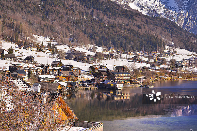 格伦德尔湖风光图片素材