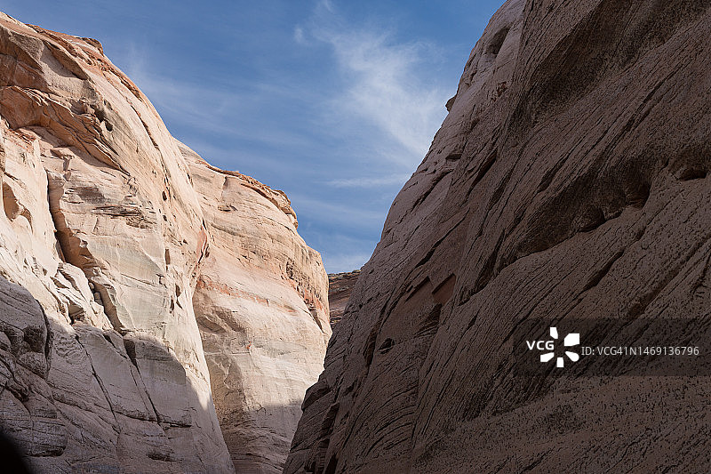 鲍威尔湖畔的峡谷风光图片素材
