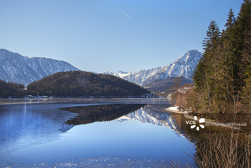 阿尔陶塞湖风光图片素材