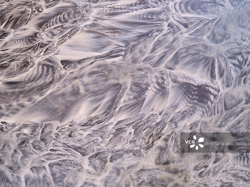 沙地流水图片素材