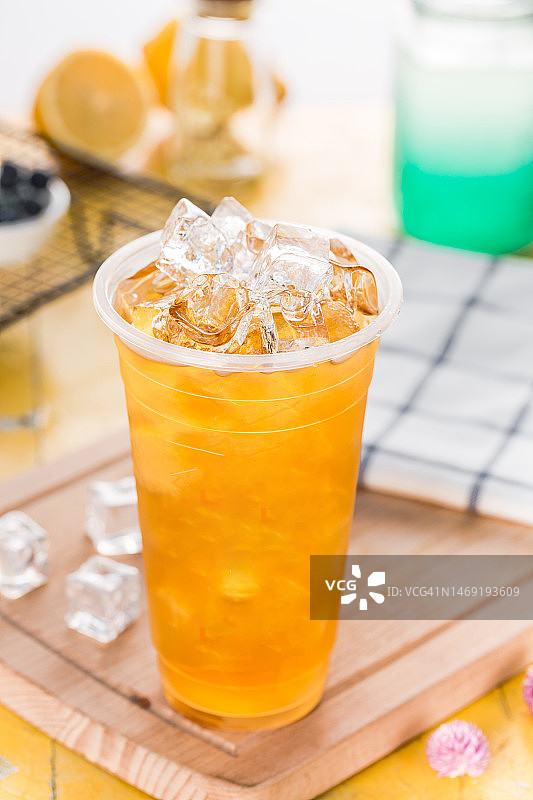 夏季冰饮果汁。图片素材