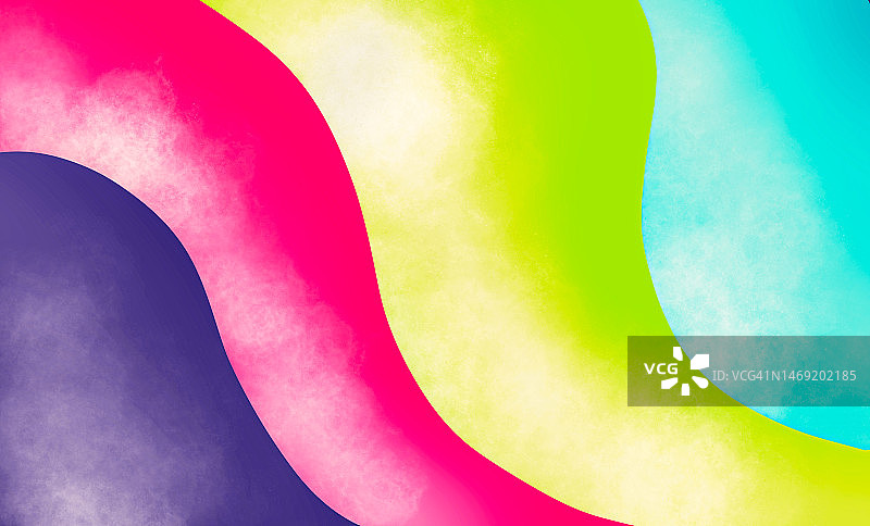 抽象彩虹波浪背景图片素材