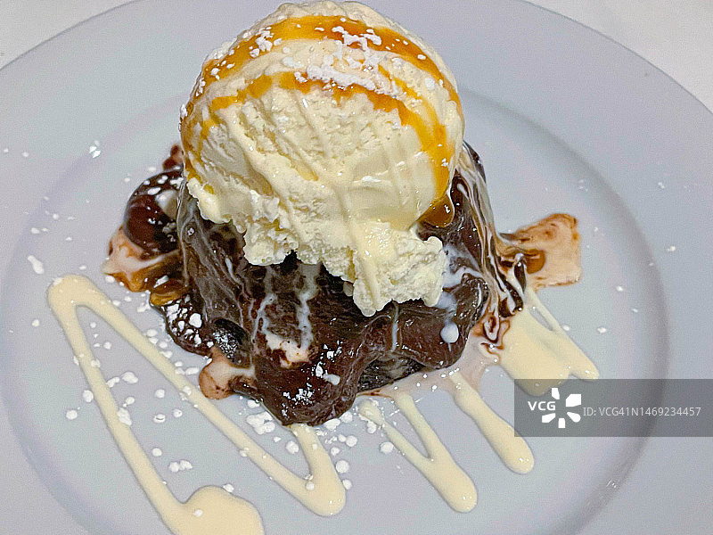 熔岩蛋糕图片素材