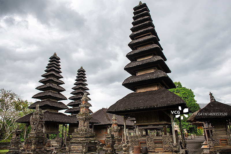 印度尼西亚巴厘岛塔曼阿尤寺建筑图片素材