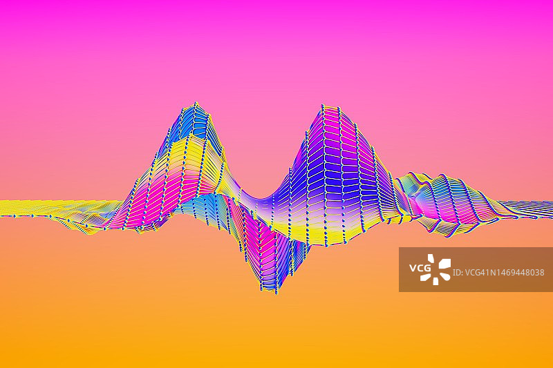 抽象多色曲线图——股票照片图片素材
