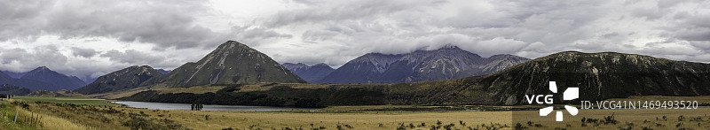 新西兰高地全景图片素材