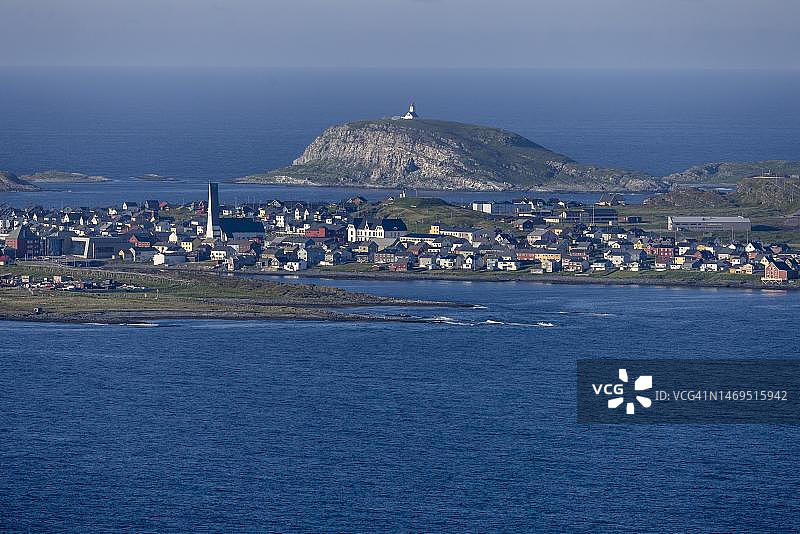 挪威北部芬马克瓦伦格峡湾瓦尔德鸟岛霍诺耶图片素材
