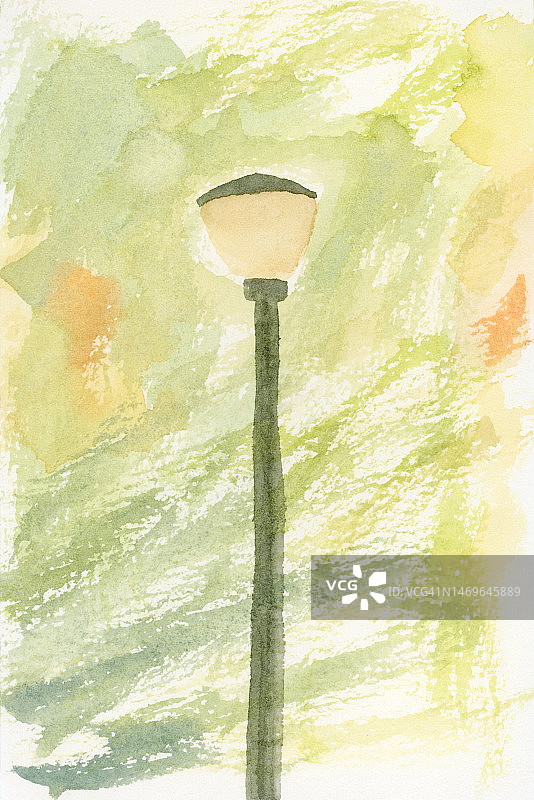 公园里的街灯图片素材