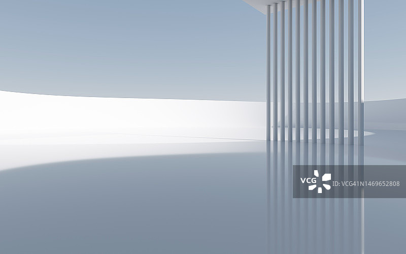 空旷的未来主义建筑背景图片素材