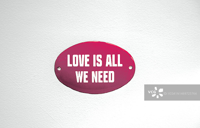 带有乐观想法的红色标志图片素材