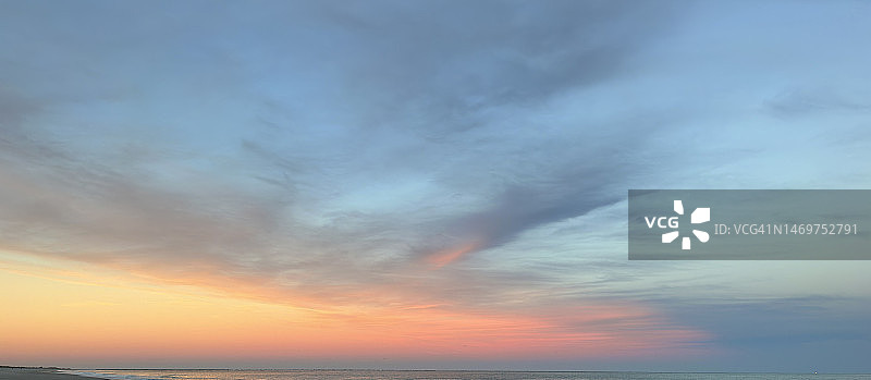 云彩类型-蓝色到灰色图片素材