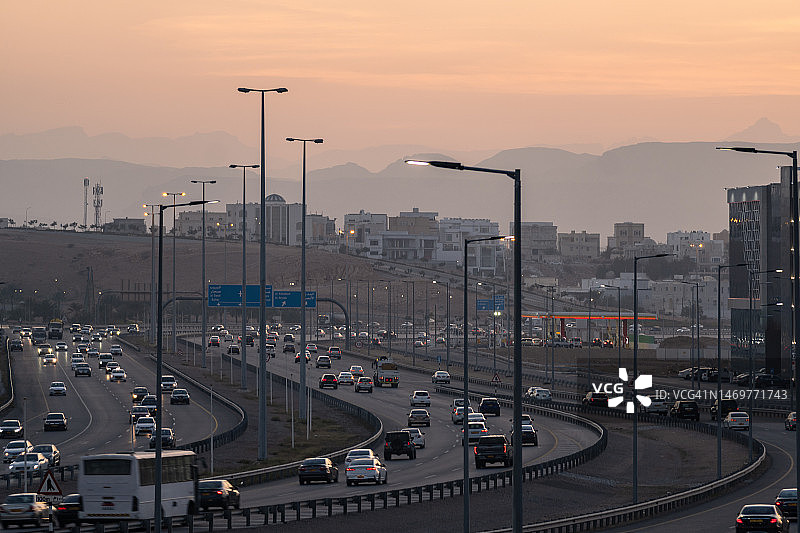 阿曼马斯喀特的交通图片素材