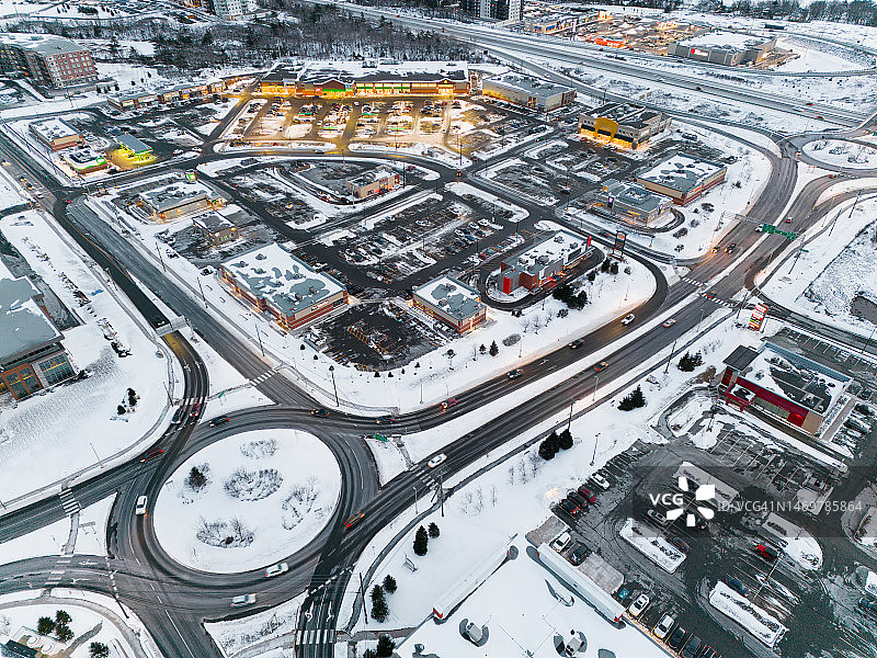零售中心鸟瞰图图片素材