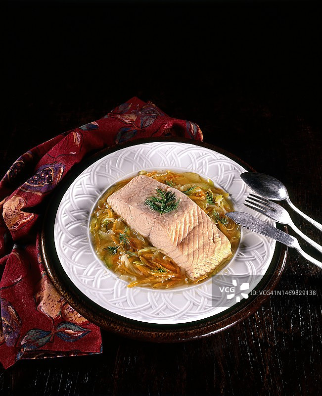 烤三文鱼图片素材