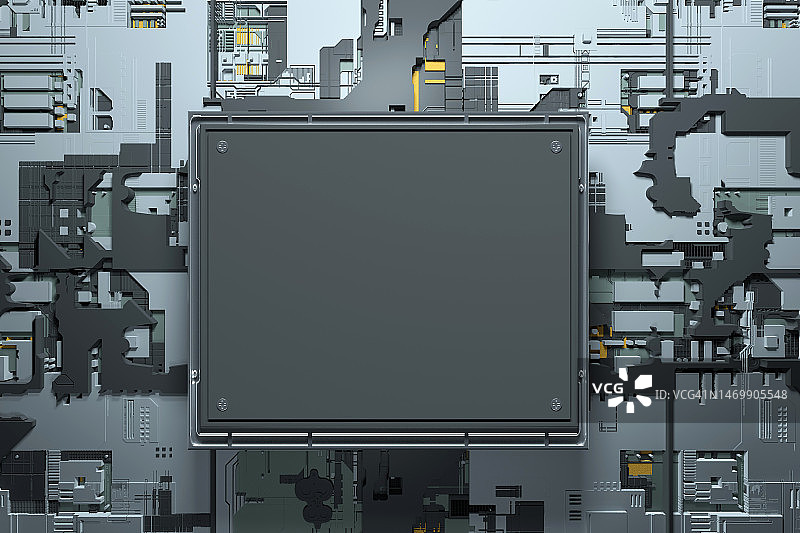 3D渲染电路板图片素材