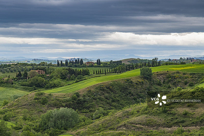托斯卡纳瓦尔道尔恰风景图片素材