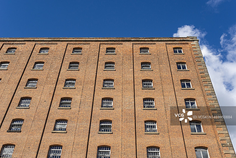 英格兰曼彻斯特市中心皮卡迪利的旧仓库图片素材