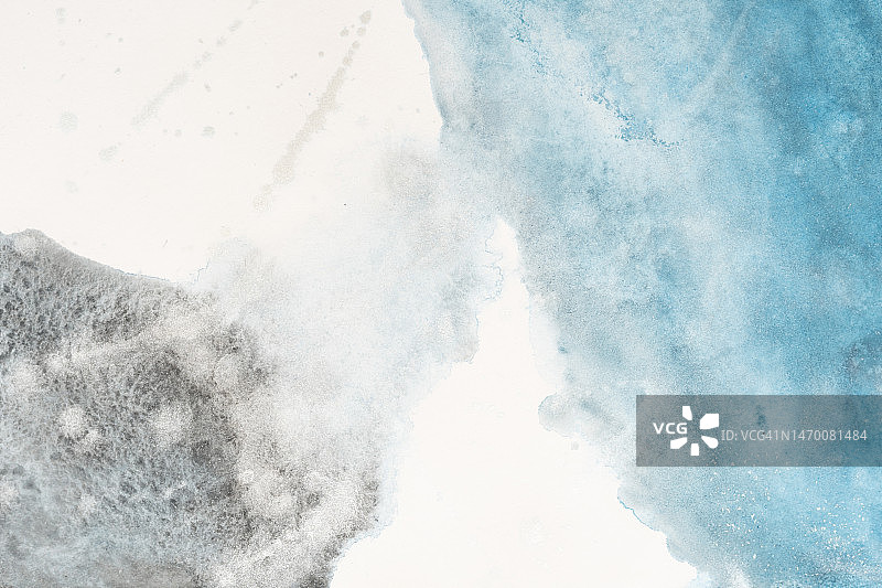 灰色抽象水彩背景，纸上绘画图片素材