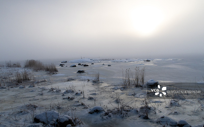 芬兰海卢奥托岛雪景风光图片素材
