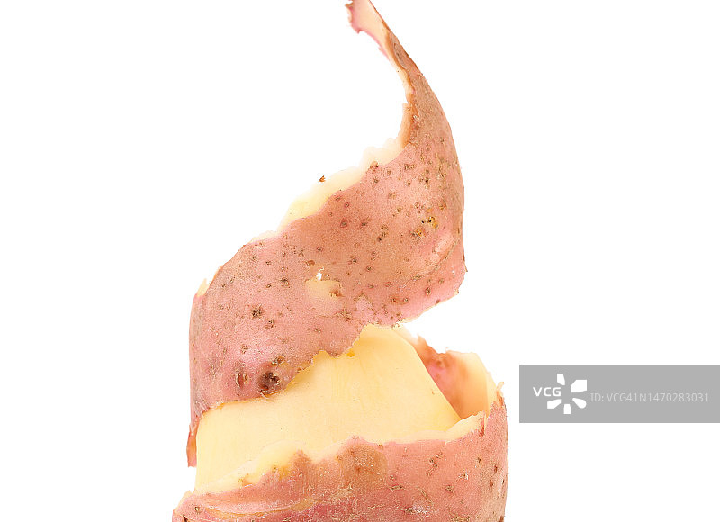 摩尔多瓦白背景下的红薯特写图片素材