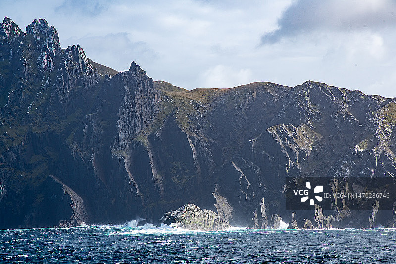 智利合恩角山海风光图片素材