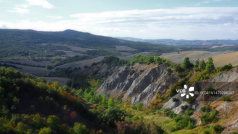 意大利托斯卡纳斯皮奇艾奥拉的风景图片素材