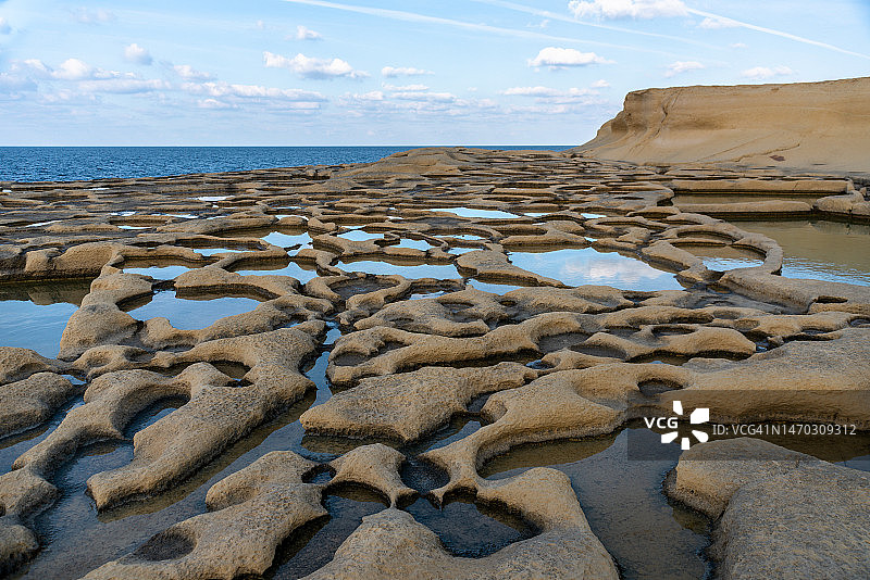 马耳他海滩的风景图片素材