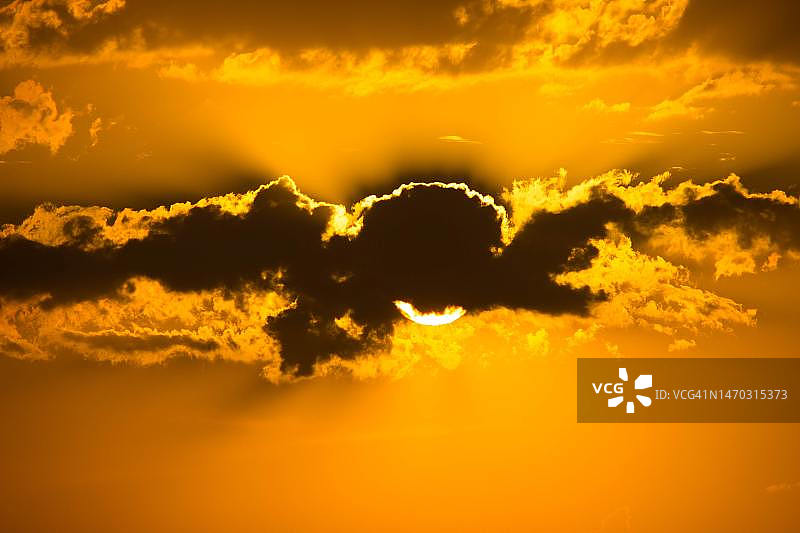 日落时分叙利亚天空仰视图片素材