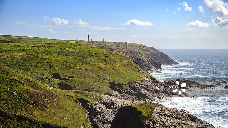 英国彭赞斯Pendeen海景风光图片素材