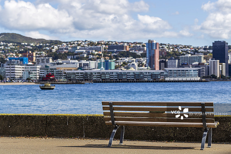 从东方海湾看新西兰惠灵顿城市景观图片素材