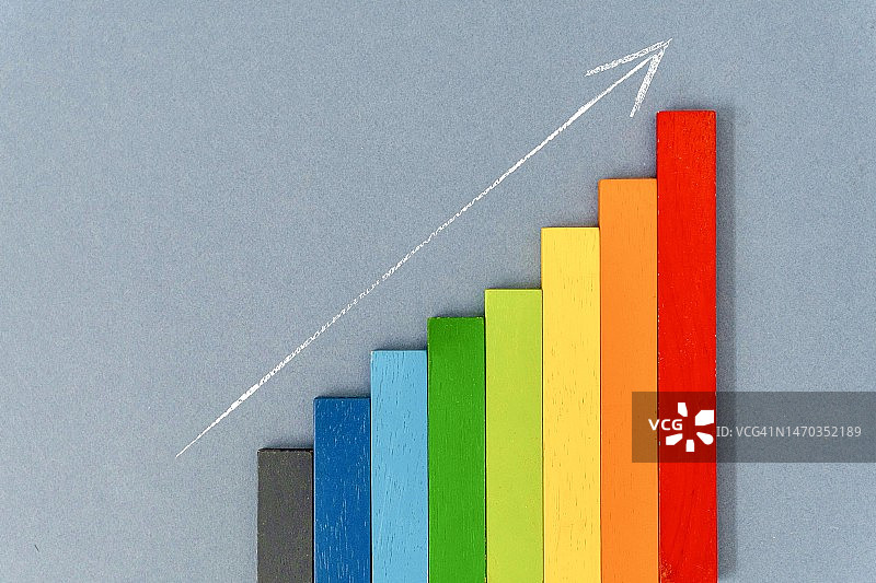 商业金融增长图概念静物图片素材