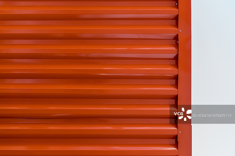 红色波纹金属墙面纹理图片素材