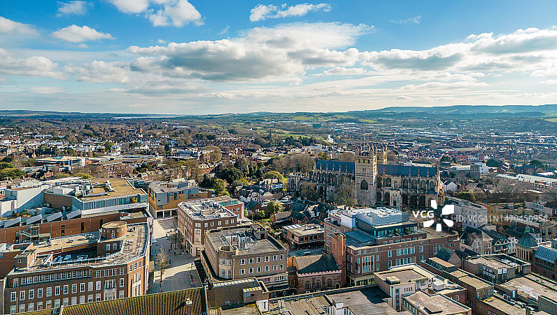 德文郡埃克塞特市中心图片素材