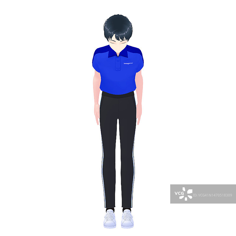 男性体育教练3D模型图片素材