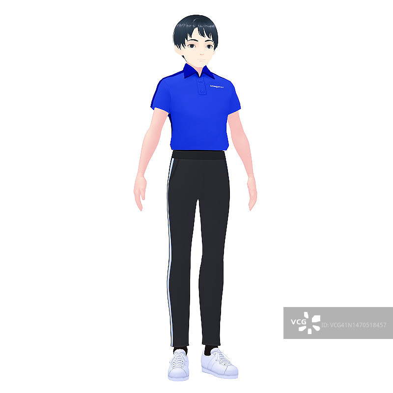 男性体育教练3D模型图片素材