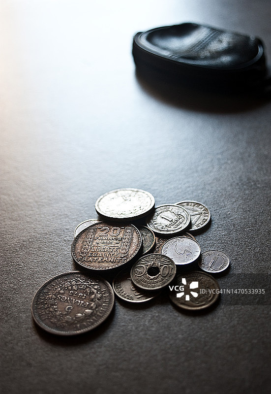 旧法国货币图片素材