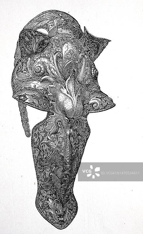 16世纪奥地利维也纳马具额甲历史图片图片素材