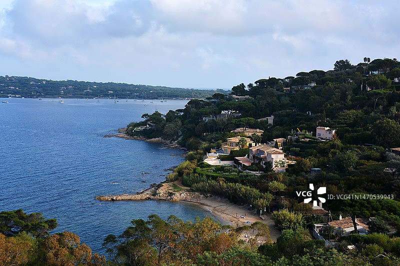 法国圣特罗佩地中海海景图片素材