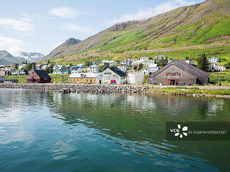 锡格吕菲厄泽 Herrings 博物馆建筑，冰岛图片素材