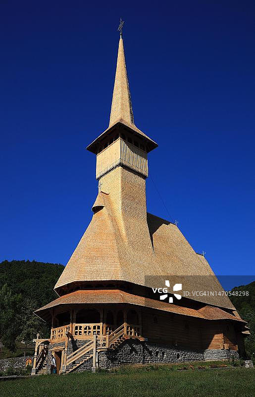 罗马尼亚马拉穆列什巴尔萨纳新修道院图片素材