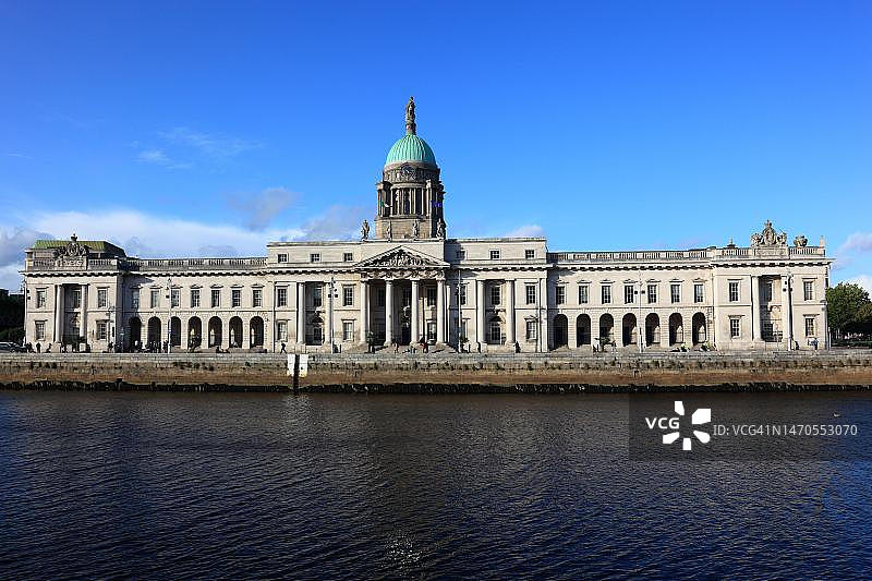 爱尔兰都柏林18世纪新古典主义海关大楼图片素材