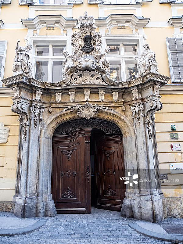 维特·科尼格尔的门廊，格拉茨贵族耶稣会修道院图片素材