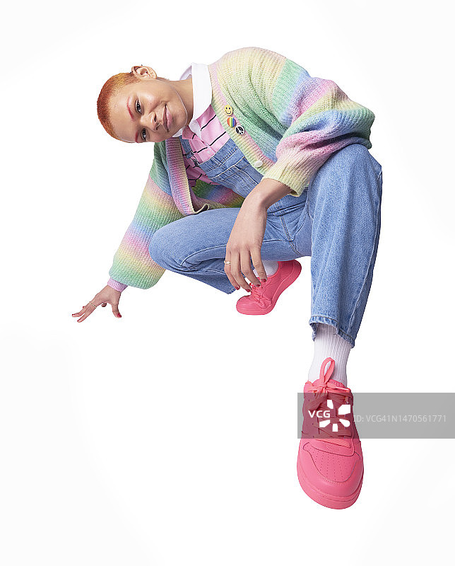 时尚人士特写图片素材