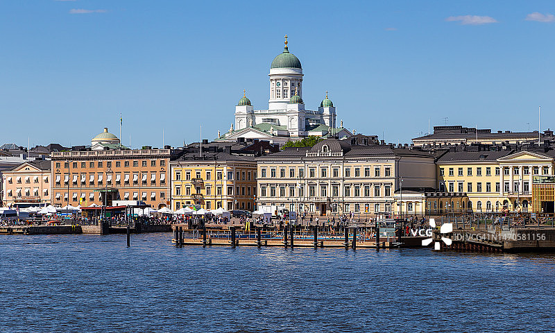 从南港看芬兰赫尔辛基图片素材