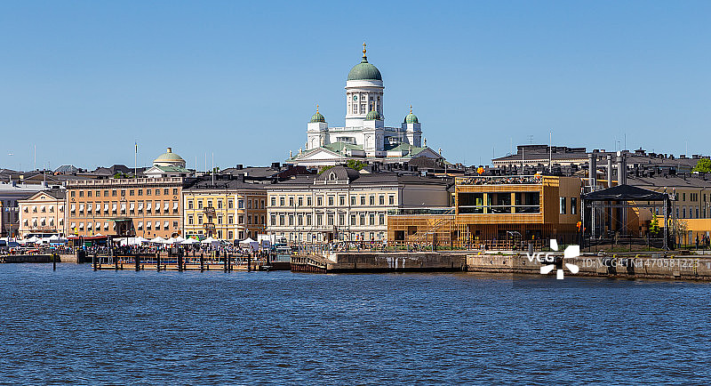 从南港看芬兰赫尔辛基图片素材