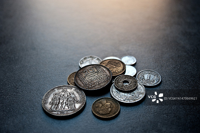 旧法国货币图片素材