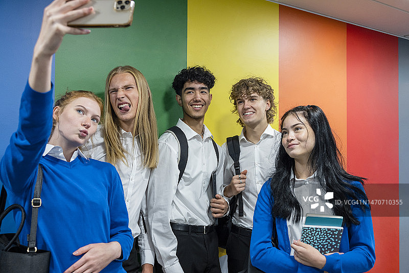 校园自拍图片素材