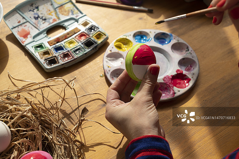 自制手绘复活节彩蛋图片素材