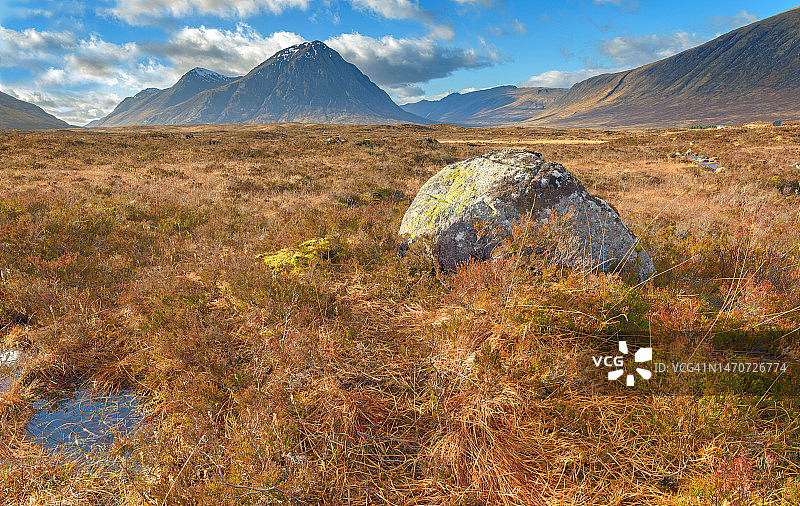 布achaille Etive Mor的狂野景观图片素材