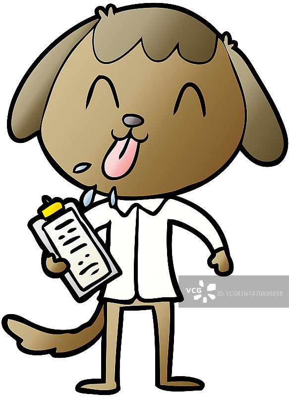 可爱的卡通狗图片素材